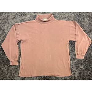 VTG 90s Windsor Shirt Company Mens Mauve Cotton‎ Turtleneck Long Sleeve Size S